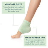 VOESH New York | Moisturizing Heel Socks Retail - Green