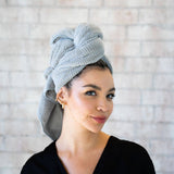 VOLO Beauty | Hero Hair Towel- Luna Gray Luxe Tube