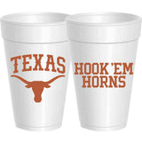 Sassy Cups | Texas - Hook 'Em - 10 pack