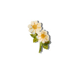 Solar Eclipse | Hand-painted Vintage Daisy Stem Claw Hair Clip