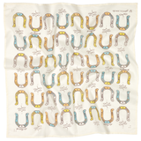 Jenni Earle | Cotton Voile Bandana "Giddy Up" - Cream Lightweight Scarf
