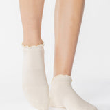 Pointe Studio | Women's Ruffle Full Foot– No Slip Cotton Blend for Pilates & Barre
