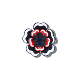 Solar Eclipse | Hand-Painted Americana Flower Claw Clip
