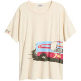 Daydreamer | Racecar Wrap Around Merch Tee - Dirty White