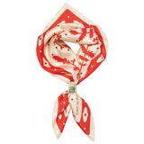 Jenni Earle | Silk Scarf - “Kickin' Up Dust” - Square Neck & Hair Scarf