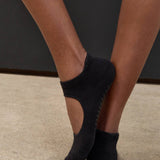 Pointe Studio | Women's Josie Strap Grip Sock – Black