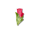 Solar Eclipse | Hand-painted Vintage Tulips Claw Hair Clip
