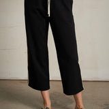 Perfect White Tee | Claud Pureform Track Pant - True Black
