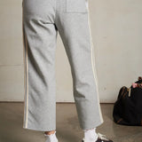 Perfect White Tee | Claud Purefrom Track Pant - Heather Grey