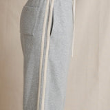 Perfect White Tee | Claud Purefrom Track Pant - Heather Grey