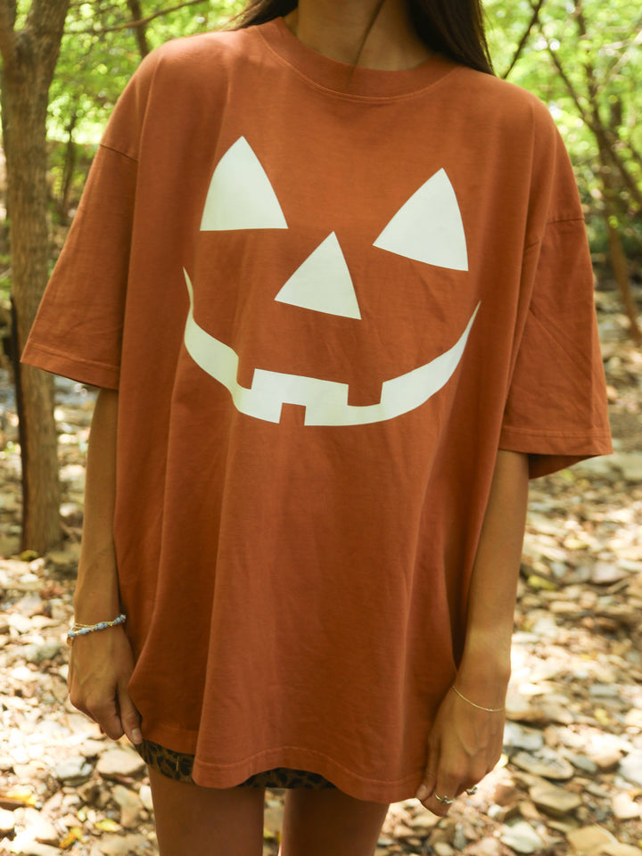 Pumpkin Oversized Tee
