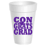Sassy Cups | Congrats Grad Styrofoam Cups - 10 pack