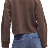 Free People | Celeste Quarterzip - Teak