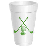 Sassy Cups | Golf Clubs and Tee Styrofoam Cups  - 10 pack