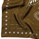Jenni Earle | Silk Scarf - ‘Feel the Fear’ – Square Neck & Hair Scarf