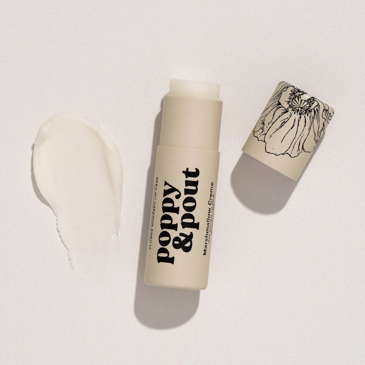 Poppy & Pout Lip Balm | Marshmallow Creme