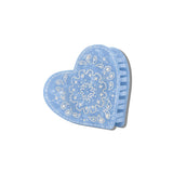 Solar Eclipse | Hand-painted Paisley Heart Claw Hair Clip