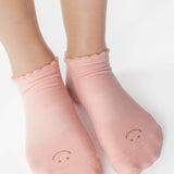 Pointe Studio | Women's Happy Full Foot Grip Sock - Coral