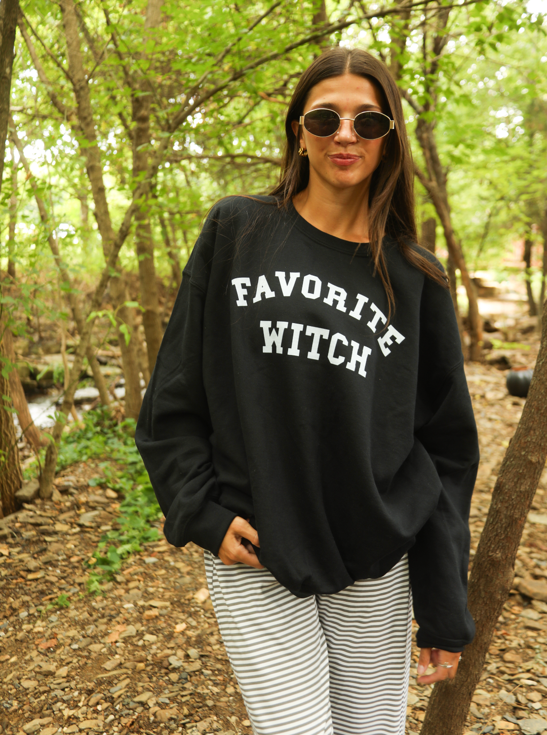 Favorite Witch Sweatshirt- Black