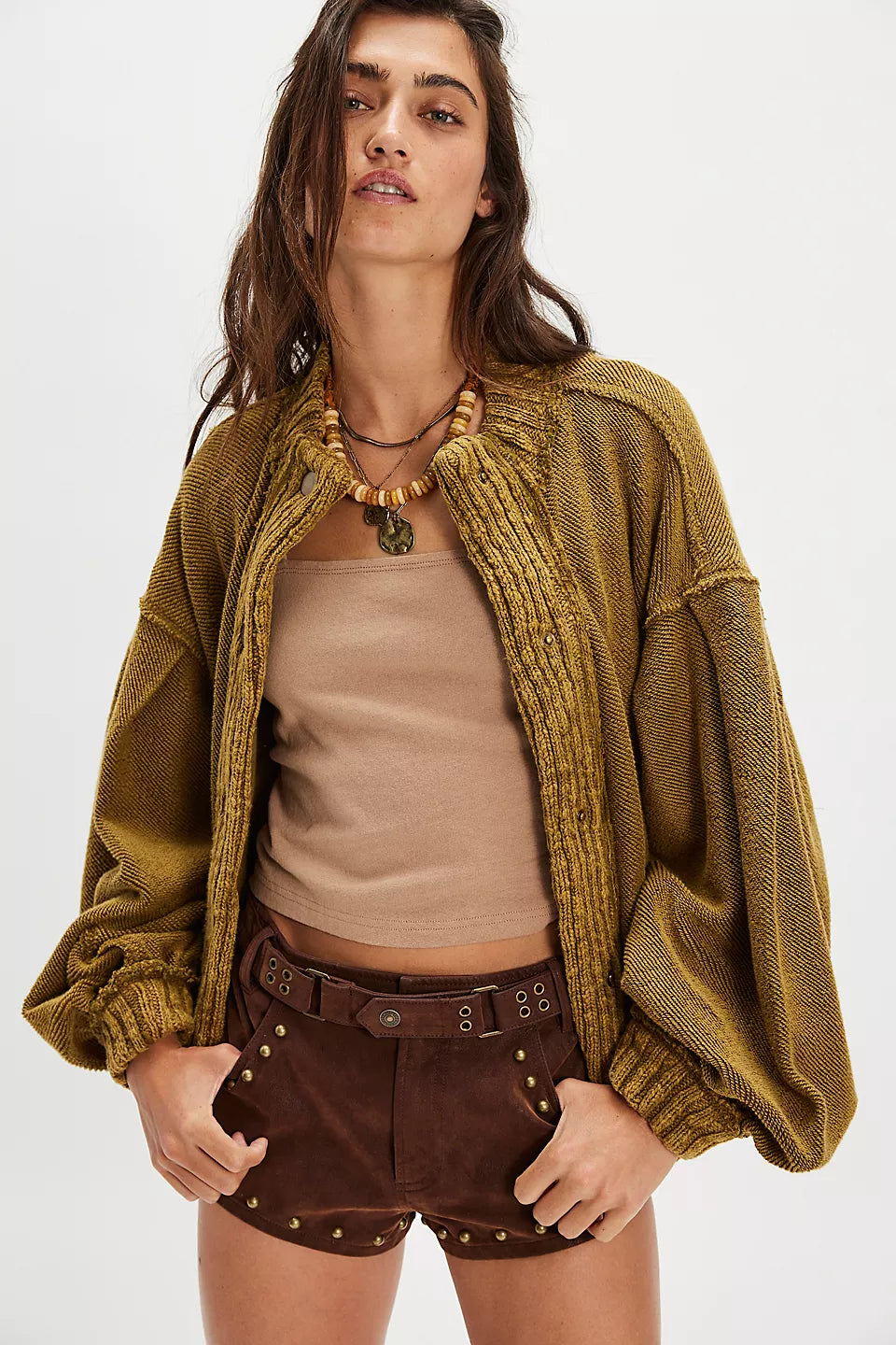 We The Free | Cute In this Cardi - Fir Green