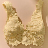 Free People | Petal Party Plunge Bralette - Vanilla Custard