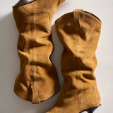 Free People | Daisy Slouch Kitten Heel - Tan Suede