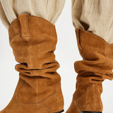 Free People | Daisy Slouch Kitten Heel - Tan Suede
