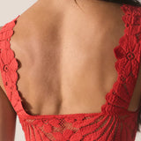 Free People | Petal Party Plunge Bralet - Atlas Red