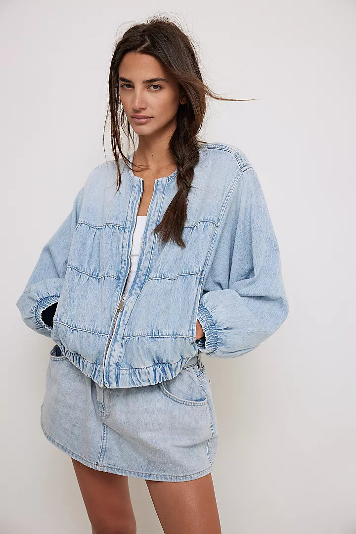 Free People | Layla Denim Jacket - Sunbeam