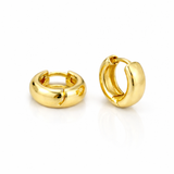 Sahira Jewelry Design | Riley Small Huggies Gold