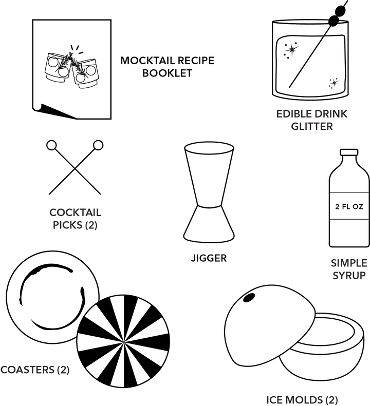 Mocktail Kit | Frosty, NA, Zero-Proof Holiday Gifts