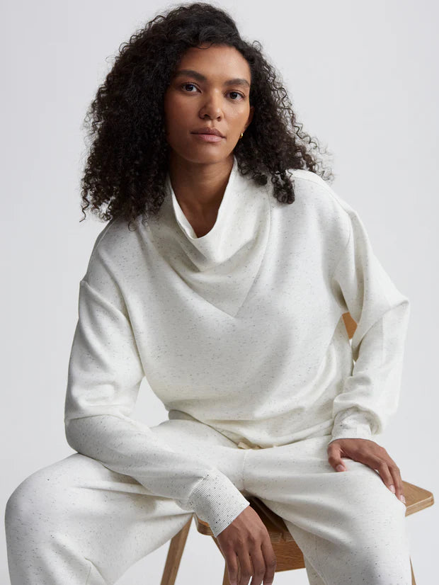 Varley | Betsy Sweat- Ivory Marl Fleck