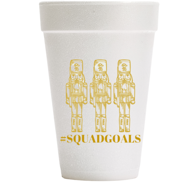 #SquadGoals Styrofoam Cups- Christmas