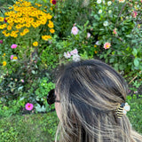 Solar Eclipse | Hand-painted Mini Claw Hair Clip - Bee