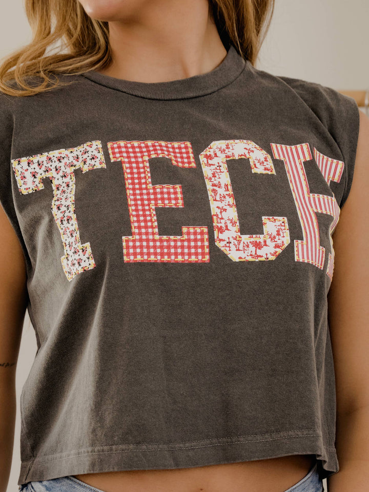Texas Tech Red Raiders Quilted Puff Ink Tank- Smoke