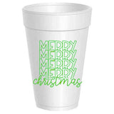 Sassy Cups | Merry Christmas Mirror - 10 pack