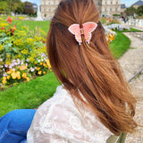Solar Eclipse | Hand-Painted Mini Swallowtail Butterfly Claw Hair Clip