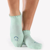 Pointe Studio | Women's Happy Full Foot Grip Sock  -  Baby Blue