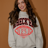 LivyLu | Texas Tech Campus Roll Neck Sweatshirt - Gray