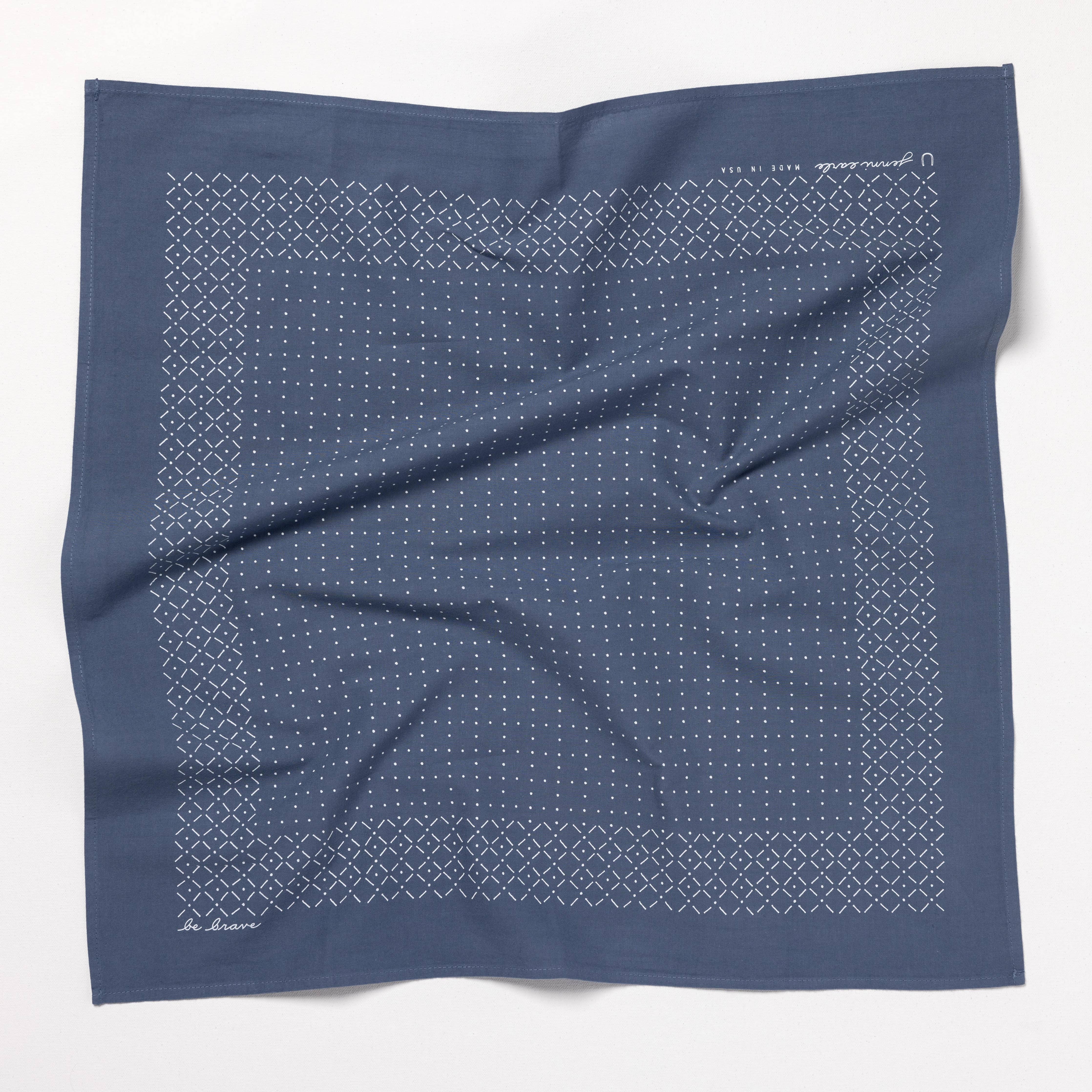 Jenni Earle | Heritage cotton bandana - “Be Brave”