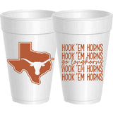Sassy Cups | Texas - Longhorn Mirror - College Styrofoam Cups