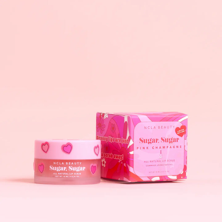 NCLA Sugar Pink Champagne Lip Scrub | Valentines Day Edition