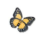 Solar Eclipse | Hand-painted Monarch Butterfly Claw Hair Clip