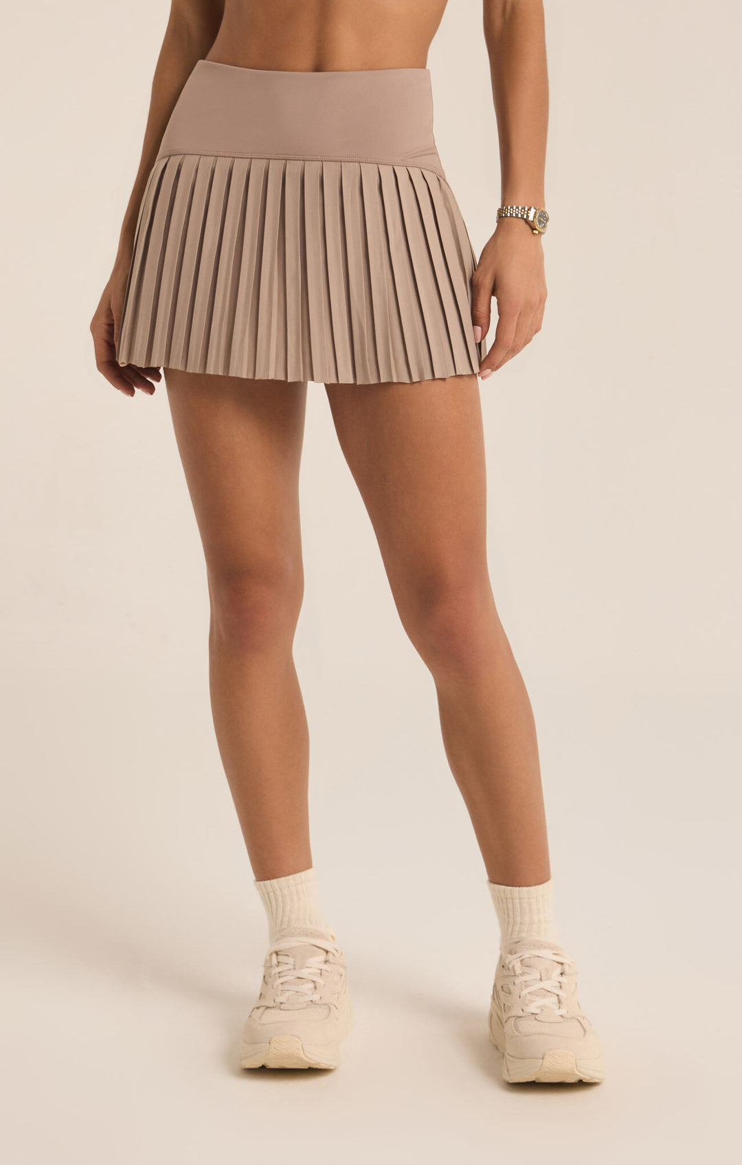 Z Supply Playing Doubles Skirt - Latte