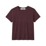 Perfect White Tee | Harley Cotton Boxy Crew - Cherry Lacquer