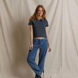 Perfect White Tee | Harley Cotton Boxy Crew - Turbulence