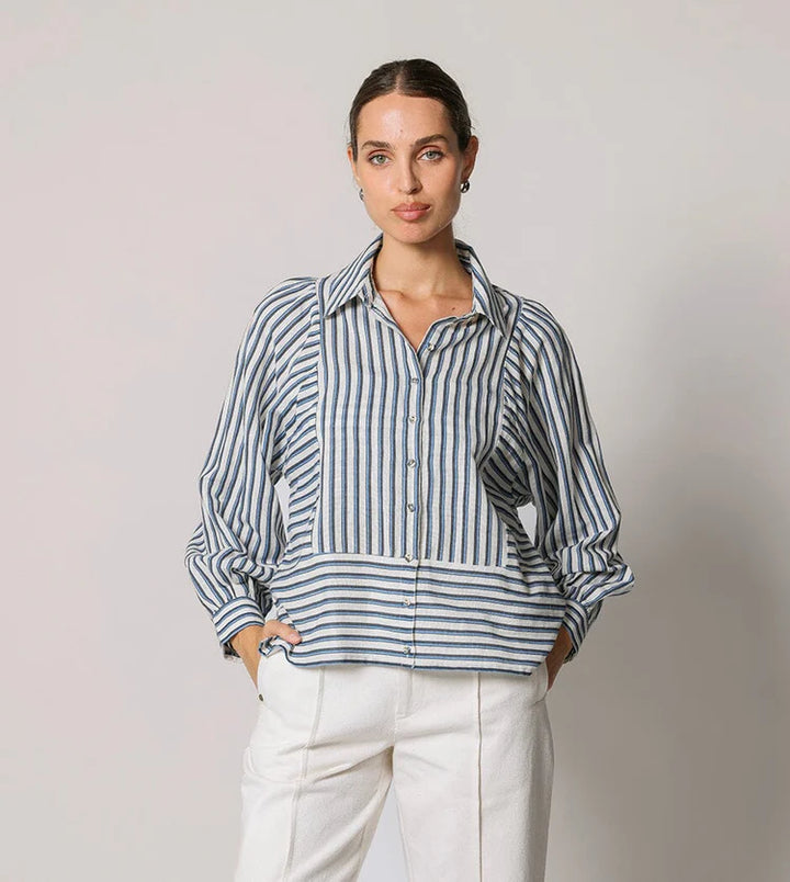 Cleobella | Isadora Blouse - Blue Multi