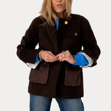 Kerri Rosenthal | Love Brigade Barn Blazer- Brown