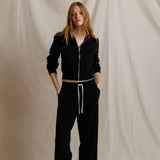 Perfect White Tee | Milana Pureform Long Sleeve Track Jacket  - True Black