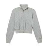 Perfect White Tee | Milana Pureform Long Sleeve Track Jacket  - Heather Grey